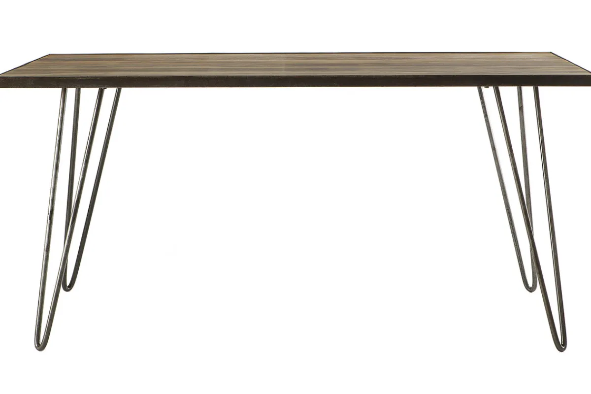 Miliboo Esstisch industriell rechteckig Holz und Metall L160 ATELIER* Esstische