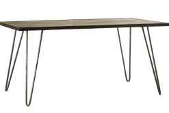 Miliboo Esstisch industriell rechteckig Holz und Metall L160 ATELIER* Esstische