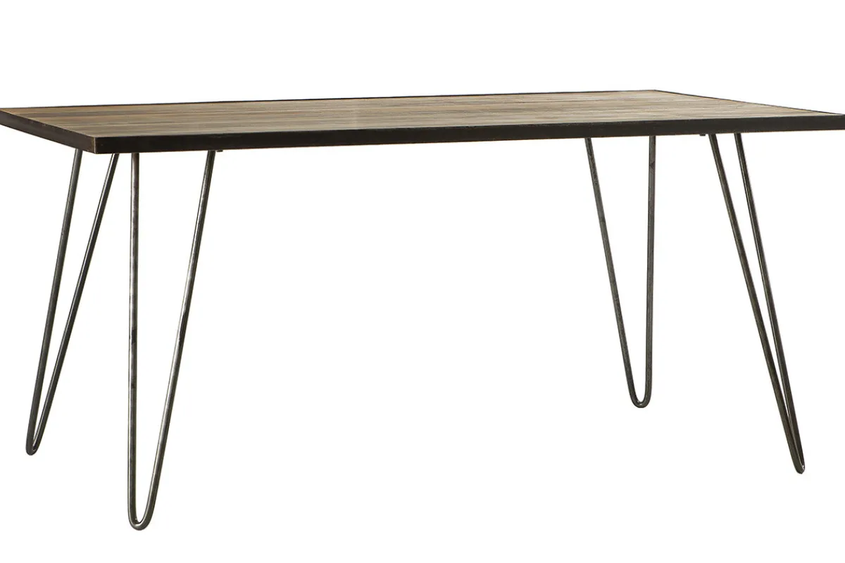 Miliboo Esstisch industriell rechteckig Holz und Metall L160 ATELIER* Esstische