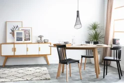 Miliboo Esstisch skandinavisches Design oval Eiche L160 MARIK* Esstische