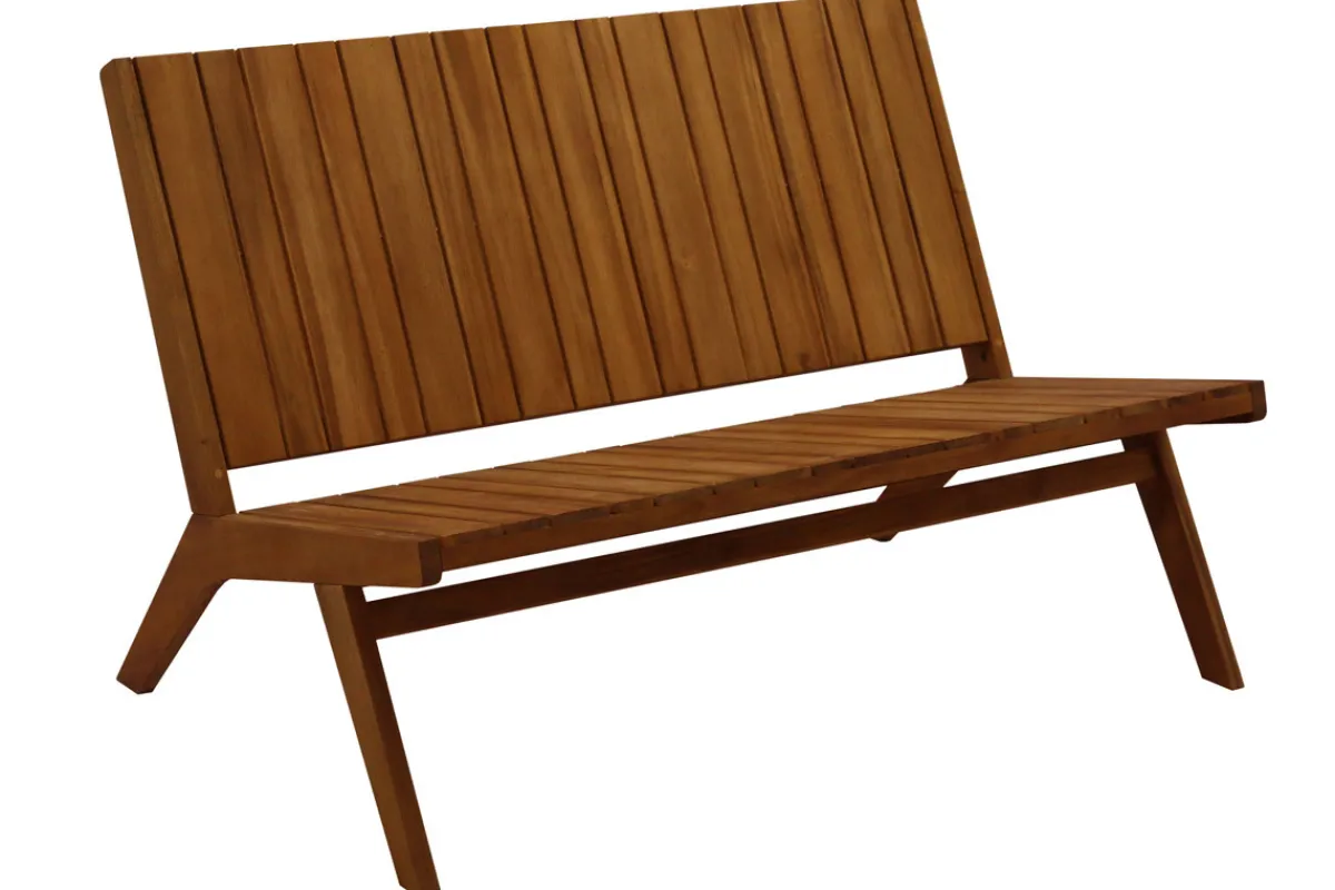 Miliboo Gartenbank aus Massivholz TIDAK* Garten Lounge-möbel