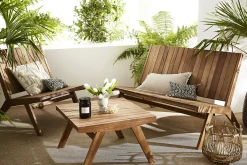 Miliboo Gartenbank aus Massivholz TIDAK* Garten Lounge-möbel