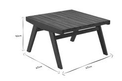 Miliboo Gartenmöbel Bank 2-Sitzer und Couchtisch aus Massivholz TIDAK* Garten Lounge-möbel
