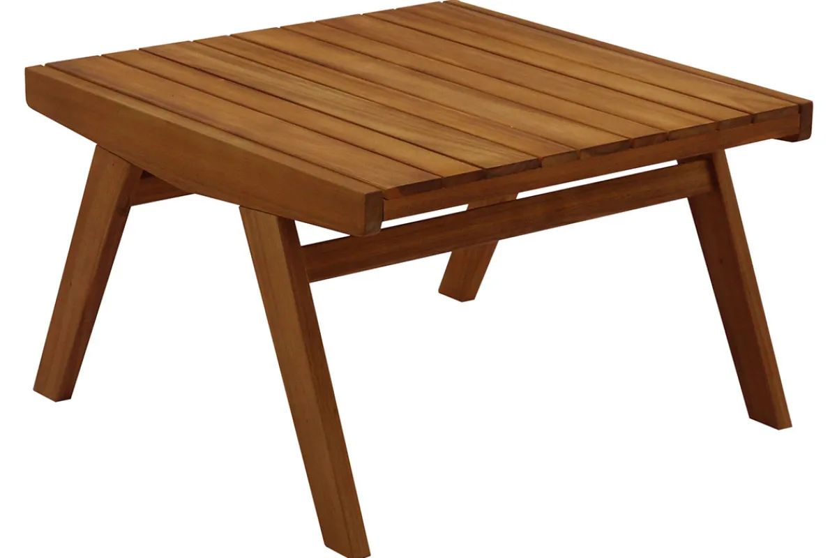 Miliboo Gartenmöbel Bank 2-Sitzer und Couchtisch aus Massivholz TIDAK* Garten Lounge-möbel