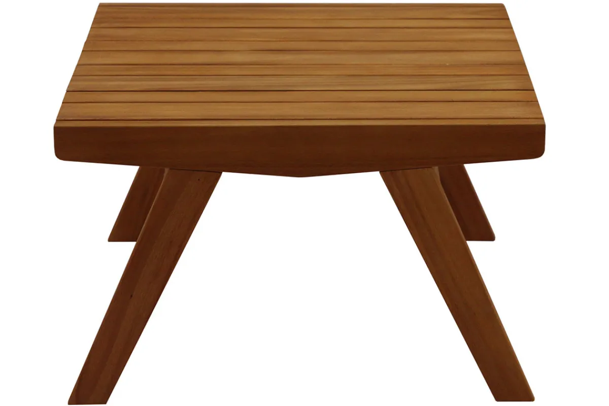 Miliboo Gartenmöbel Bank 2-Sitzer und Couchtisch aus Massivholz TIDAK* Garten Lounge-möbel