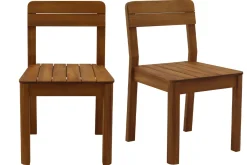 Miliboo Gartenstühle aus massivem Akazienholz (2er-Set) AKIS* Gartenstühle