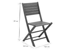 Miliboo Gartenstühle klappbar aus massivem Akazienholz 2er-Set CANOPEE* Gartenstühle