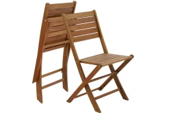 Miliboo Gartenstühle klappbar aus massivem Akazienholz 2er-Set CANOPEE* Gartenstühle