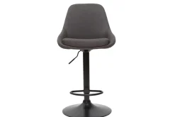 Miliboo Höhenverstellbare Barhocker dunkelgrau (2er-Set) HOLO* Barhocker