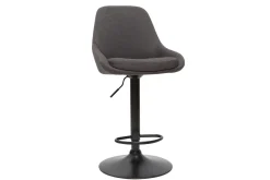 Miliboo Höhenverstellbare Barhocker dunkelgrau (2er-Set) HOLO* Barhocker