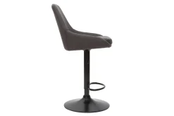 Miliboo Höhenverstellbare Barhocker dunkelgrau (2er-Set) HOLO* Barhocker