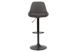 Miliboo Höhenverstellbare Barhocker dunkelgrau (2er-Set) HOLO* Barhocker