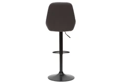Miliboo Höhenverstellbare Barhocker dunkelgrau (2er-Set) HOLO* Barhocker