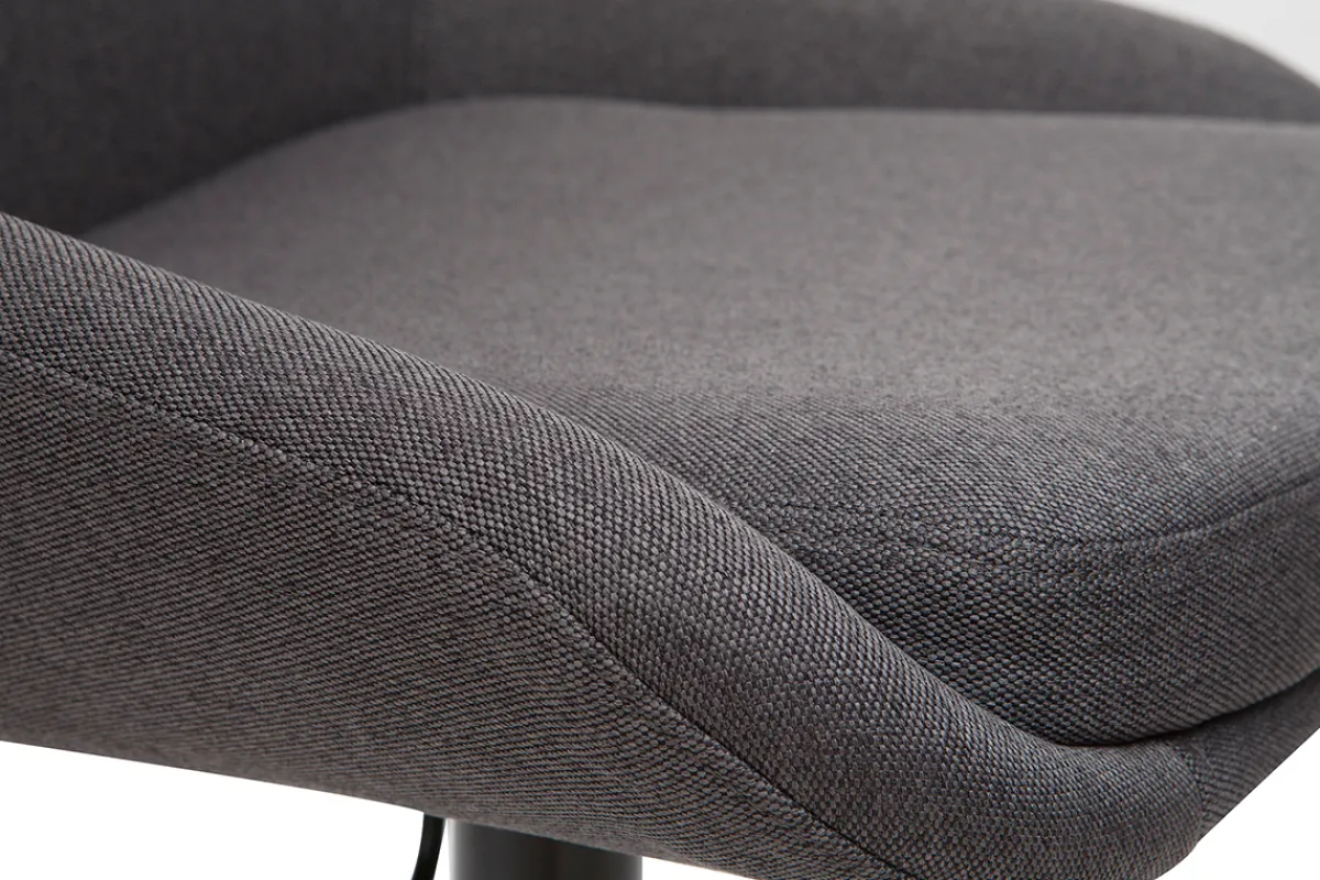 Miliboo Höhenverstellbare Barhocker dunkelgrau (2er-Set) HOLO* Barhocker