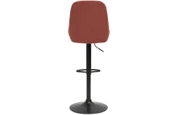 Miliboo Höhenverstellbare Design-Barhocker roter Samt (2er-Set) HOLO* Barhocker