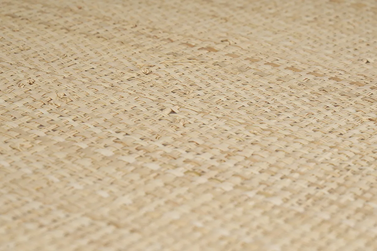 Miliboo Hängeleuchte aus beigem Leinen und Bast D55 cm AZAMI* Pendelleuchten|Pendelleuchten
