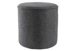 Miliboo Hocker aus anthrazitgrauem Stoff D 40 cm COQ* Sitzsäcke|Sitzsäcke