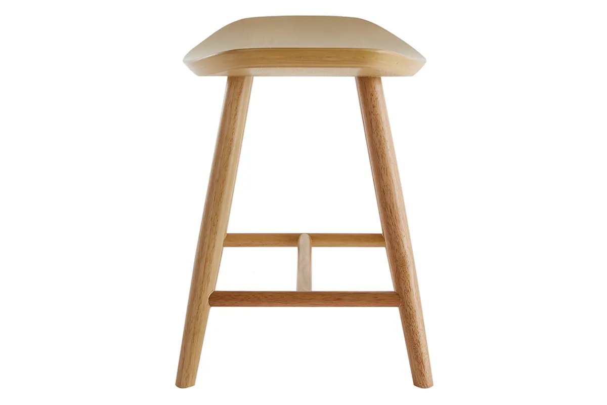 Miliboo Hocker aus hellem Holz H46,5 cm DEMORY* Design-stühle|Holzstühle