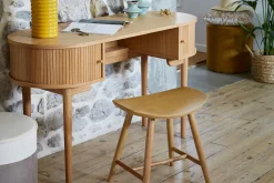 Miliboo Hocker aus hellem Holz H46,5 cm DEMORY* Design-stühle|Holzstühle