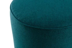 Miliboo Hocker aus pfauenblauem Stoff D 40 cm COQ* Sitzsäcke|Sitzsäcke