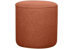 Miliboo Hocker aus rostfarbenem Stoff D 40 cm COQ* Sitzsäcke|Sitzsäcke