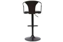 Miliboo Industrial-Barhocker höhenverstellbar schwarz (2er-Set) BECKETT* Barhocker