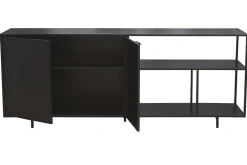 Miliboo Industrial-Sideboard aus schwarzem Metall mit 2 Türen L180 KARL* Sideboards