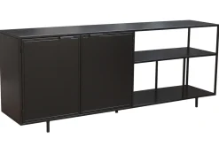 Miliboo Industrial-Sideboard aus schwarzem Metall mit 2 Türen L180 KARL* Sideboards