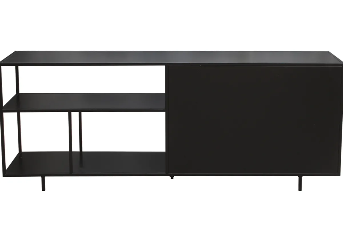 Miliboo Industrial-Sideboard aus schwarzem Metall mit 2 Türen L180 KARL* Sideboards