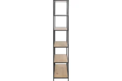 Miliboo Industrie-Bücherregal aus schwarzem Metall und Holz L114 cm TRESCA* Bücherregale|Bücherregale
