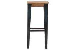 Miliboo Industrieller Barhocker MADISON Stahl und Holz 75 cm* Barhocker