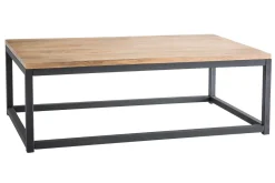 Miliboo Industrieller Couchtisch FACTORY Holz und Metall* Couchtische