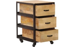 Miliboo Industrieller Design-Container INDUSTRIA aus Massivholz* Design-schreibtische|Aufbewahrung Büro