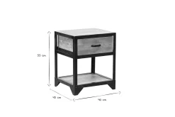 Miliboo Industrieller Design-Nachttisch INDUSTRIA* Nachttische