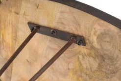 Miliboo Industrieller Esstisch Holz und Metall D125 ATELIER* Esstische