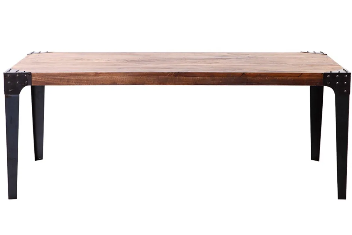 Miliboo Industrieller Esstisch Metall und Holz L200 MADISON* Esstische