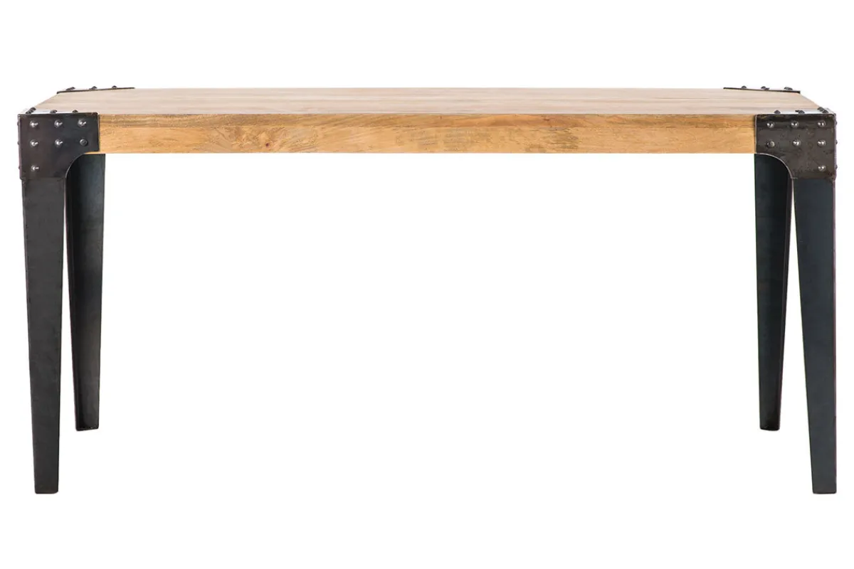Miliboo Industrieller Esstisch Stahl und Holz L160 MADISON* Esstische
