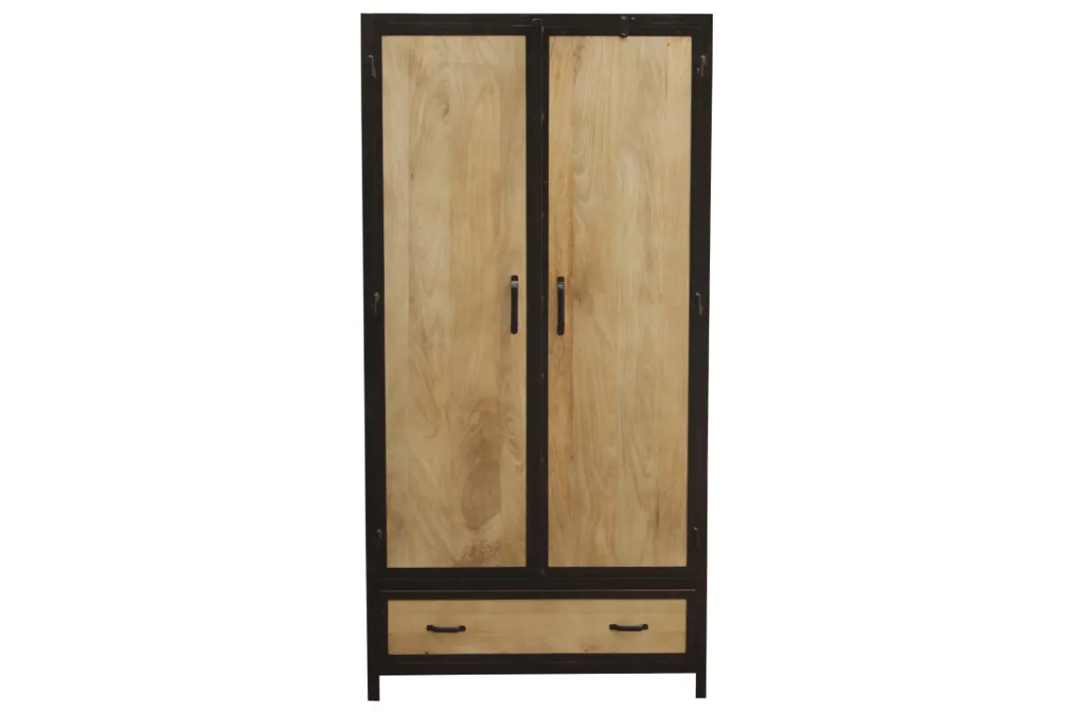 Miliboo Industrieller Mangobaumholz-Schrank INDUSTRIA* Schränke