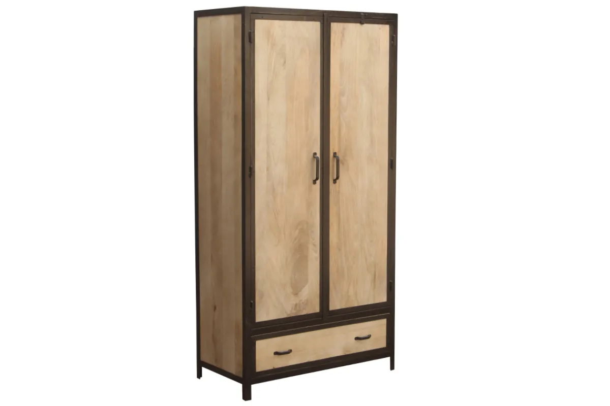 Miliboo Industrieller Mangobaumholz-Schrank INDUSTRIA* Schränke