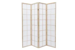 Miliboo Japanischer Paravent IKUYO, Holz und Papier* Paravent|Alle Dekoration