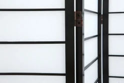 Miliboo Japanischer Paravent schwarzes Holz und Reispapier GIBON* Paravent|Alle Dekoration