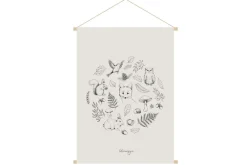 Miliboo Kakemono für Kinder Illustration Herbstwald L40 x B60 cm FORET*Kinder Accessoires & Dekoration Kinder|Wanddekoration