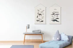 Miliboo Kakemono für Kinder Wale L40 x B60 cm OCEAN*Kinder Accessoires & Dekoration Kinder|Wanddekoration