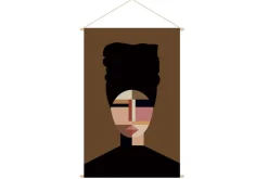 Miliboo Kakemono Frauenporträt B80 x H120 cm TURBA* Wanddekoration|Alle Dekoration