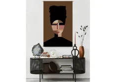 Miliboo Kakemono Frauenporträt B80 x H120 cm TURBA* Wanddekoration|Alle Dekoration