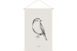 Miliboo Kakemono Illustration Vogel L40 x B60cm MELODY*Kinder Accessoires & Dekoration Kinder|Wanddekoration