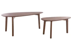 Miliboo Klassische Couchtische aus Nussbaumholz (2er-Set) ARTIK* Couchtische