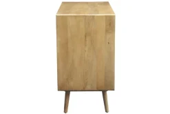 Miliboo Kommode aus massivem Mangoholz und Rattan-Rohrgeflecht 3 Schubladen B90 cm ACANGE* Kommoden|Kommoden