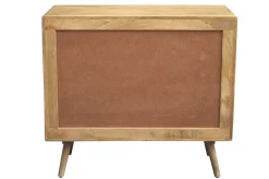 Miliboo Kommode aus massivem Mangoholz und Rattan-Rohrgeflecht 3 Schubladen B90 cm ACANGE* Kommoden|Kommoden