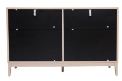 Miliboo Kommode in Puderrosa und goldfarbenem Metall 6 Schubladen L120 cm GIANA* Kommoden|Kommoden